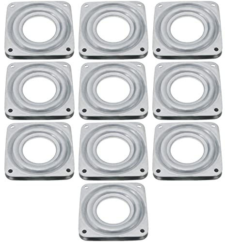 eMagTech Lazy Susan Drehteller-Kugellager, quadratisch, drehbar, robust, Zubehör für Möbel, Bar, Stühle, Büro, Drehstühle, 7,1 x 7,1 cm, 10 Stück