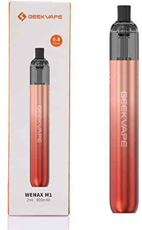 Geekvape WENAX M1 Pod Kit | 14-16W 0.8Ω Kit 2ml Pod Cartuccia Costruito in 800mAh Batteria Vape Pen automatico Senza liquido senza nicotina
