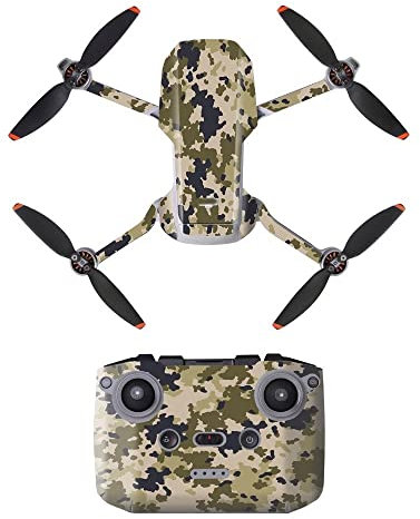 BURGHR Drohnenaufkleber für DJI MINI 2 MINI SE, Desert Camouflage, Schutzarm, Wasserdichte PVC, Drohnenzubehör