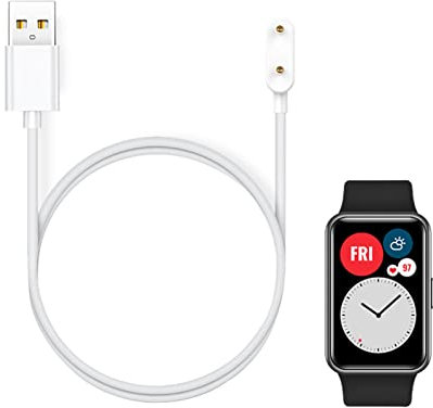 Ersatz-Smartwatch-Ladegerät, Tragbares USB-Smartwatch-Ladekabel, für Huawei 6 7 Band 6 7, für Honor 6 ES Watch (Weiss)