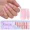 BTArtbox Soft Gel Nail Tips Square - XCOATTIPS Press On Nails Colored Pre-applied Tip Primer, One-Step Full Cover Fake Nails Gel Nails for Nail Extensions Art