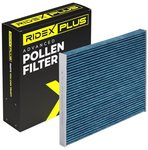 RIDEX PLUS Filtro abitacolo 424I0496P Filtro al carbone attivo Filtro per polveri fini (PM 2.5) con effetto antiallergico con effetto antibatterico Altezza: 35 Larghezza: 223 Lunghezza: 257