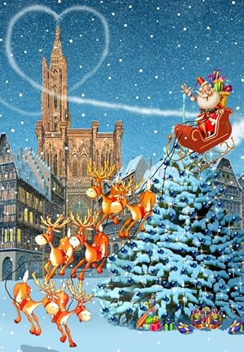 Puzzle 1000 Teile - Cathédrale de Strasbourg à Noël
