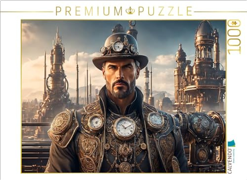 Puzzle · Ingenieur Einer Dampfenergie-Versorgungsanlage | Steampunk · Mensch und Maschine · 1000 Teile · Lege-Größe 64 × 48 cm · CALVENDO Puzzle
