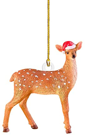 Weihnachtsbaum Deko, Personalisierte Green Bass Fish Forellenflache 2D Weihnachtsschmuck Baumschmuck Rückspiegel Zubehör Mini Weihnachtsschmuck Lustige Weihnachtskugeln (O-014, One Size)