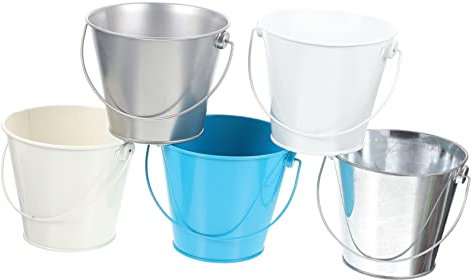 Kisangel 5st Blumentopf Aus Eisen Sukkulenteneimer Aus Eisen Verzinkte Vase Hängende Blumentöpfe Im Innenbereich Fischglas Pflanzentopf Für Drinnen Mini-blumentopf Schmücken Kind Tragbar