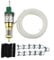 12V Ultra-Leise Dieselheizung Pumpe für Luftstandheizung, Elektronische Impulspumpe 22ml - Passend für 1KW-5KW Diesel/Benzin Heizgeräte inkl. Kraftstoffschlauch-Set (Silber/Grün, Metallgehäuse)