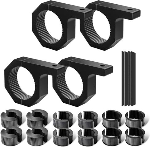 Chelhead 4 piezas soportes de faros de trabajo 25-50 mm, 1,5 -2 , soporte de sujeción universal adecuado para motocicletas, 4 x 4, ATV, UTV, camiones, barcos, barras de techo