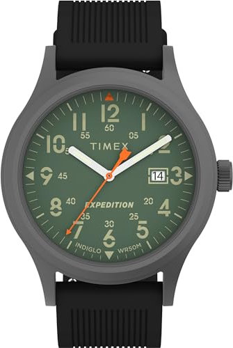 Timex Herren Analog Quarz Uhr mit Silikon Armband TW4B302009J
