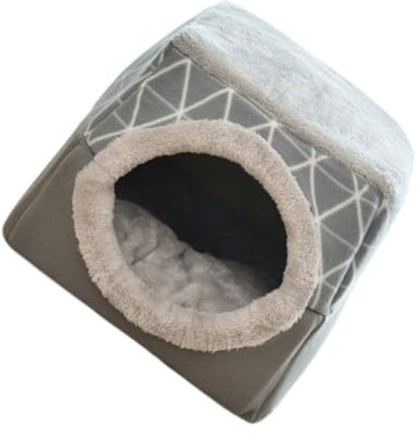 Happyyami Haustier-schlafbett Faltbares Haustierbett Katze Heizkissen Katzensofa Haustier Warmes Hundekisten-Pads Kätzchenbett Beheiztes Hundebett Katzenhausbett