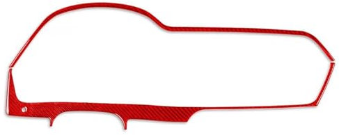 Aufkleber Zubehör Für Benz Für W204 2012-2014 Tacho Dashboard Abdeckung Trim Auto Innenräume Zubehör Dekoration Aufkleber Auto Dekoration Innenraum (Größe : Red LHD)