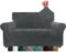 CHELZEN Housse de canapé en Velours 2 sièges épais Housses de canapé Extensibles pour Chiens Animaux de Compagnie (2 Places, Gris)