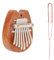 Mini-Kalimba-Anhänger mit 8 Tasten, transparentes Herz, Kristall, exquisites professionelles Daumen, Marimba-Zubehör, Musikgeschenk, Klavier, Fingerkalimba-Klavier, Daumenklavier, Taschen-Erwachsene,
