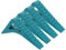 sourcing map 4 Pcs Door Stoppers for Bottom of Door, 0.83 inch Door Stops, Rubber Door Stopper Wedge, Window Stopper Door Gaps Sturdy Stackable, Blue