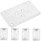 ORFOFE 5Pcs Table Leg Brackets Iron Furniture Leg Connectors for Chairs Sofas and Cabinets Mounting Plates for Strengthening and Repairing Wobbly Legs Easy Installation