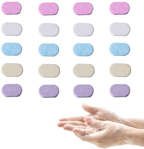 20 PCS Soap Refill for Raindrop, foaming Hand Wash, Method Foaming Hand Was, Foaming Hand Soap Refill Tablets, Eco-Friendly Sustainable Compressed Foaming Hand Soap for Kitchen And Bathroom