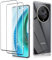 Haofun Verre Trempé pour Honor Magic 6 Lite 5G Coque, [2+1 Pièces] Protecteur D'écran Ultra Résistant Dureté 9H Film Protection Écran HD Transparent Antichoc Antirayures Souple TPU Housse