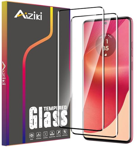 Aiziki [2 Piezas Protector de Pantalla para Moto G85/Moto Edge 50 Fusion, 0.33 mm Ultra Transparente, Antihuellas, Sin Burbujas, Ultra Resistente, HD Transparente
