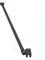 50cm Haltestange für Duschwand Schwarz 2 Stück Stabilisator Haltestange für Glasstärke 6-8mm mit Winkel Flexibel 180° Drehbar Stabilisierungsstange für Dusche Walk-in Duschwände