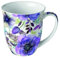 Ambiente Kaffeetasse Henkelbecher Teetasse Mug 0,4 l Fine Bone China Porzellan Blumen Floral lila Serie purple dream