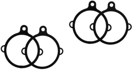 Kisangel 2 Sätze Wasserkocher Mit Zubehör Wasserflasche Träger Wasserkocherhalter Sportflaschen Wasserkocherring Mit Wasserkocher-Ring Plastikflaschenring Harz Schwarz 2 Stücke * 2