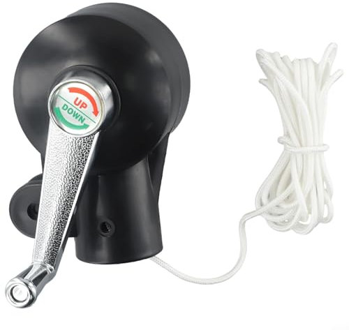 Mango de manivela robusto para sombrillas al aire libre, soporte resistente para patios y playas