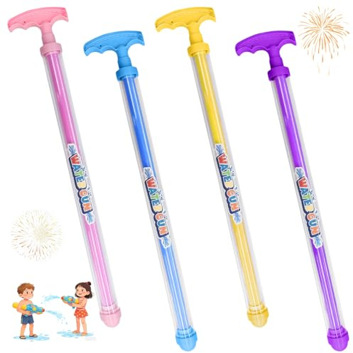 HAGOT 4PCS Feuerwerk Wasserpistole, Feuerwerks Wasserpistole Spielzeug, Wassersprühspielzeug, Wassersprühspielzeug im Feuerwerksstil