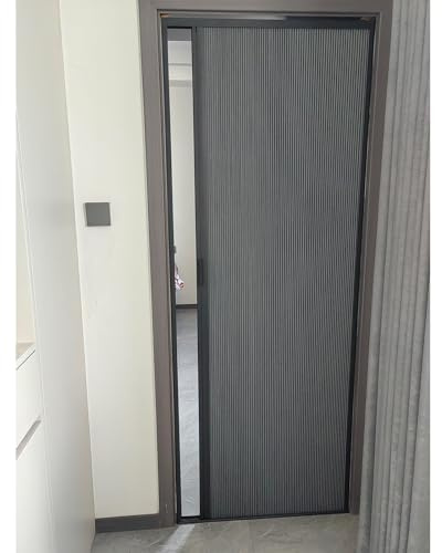Falttüren Schwarze Wabenfalttür 180 190 200 210 220 Cm Hoch, Wasserdichte Falttüren Für Wohnzimmer/Wohnwagen, Leicht Zu Reinigende Raumteiler, Verdunkelung(60x180cm)