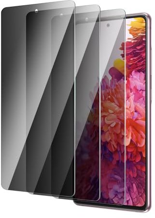 QZYWIKA Protection écran pour samsung galaxy A51/A52/A53/S20 fe, Anti espion 3 Pièces, Film en verre trempé de dureté 9H Anti-Rayures Anti-Empreinte Installation Facile