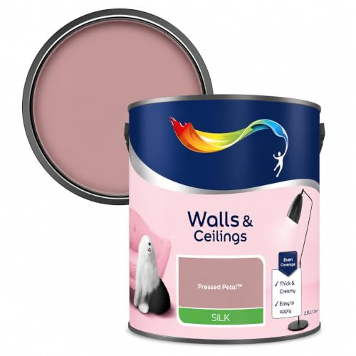 AXpower Inspirational Technology Empowering People Walls & Ceilings Silk Emulsion Paint – Pink 2.5L | Smooth Mid Sheen Interior Wall & Ceiling Paint | Rich Colour Finish with Excellent Coverage