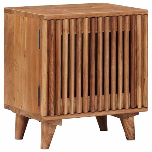 vidaXL Handgefertigter Nachttisch Teakbraun 40 x 30 x 45 cm