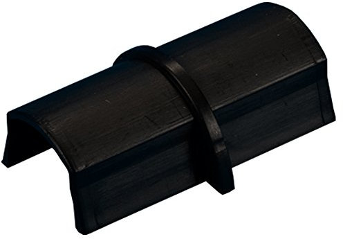 16mm x 8mm Black Smooth-Fit Coupler Joiner Trunking Adapter – Wall Conduit AV/TV | Loops