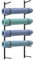 Retyion Yogamattenhalter, Wandhalterung, Yogamatte, Aufbewahrungshalter, Yogamatte, Organizer, Skateboard, Wandhalterung für Schaumstoffrollen, Skateboard, Ski-Board