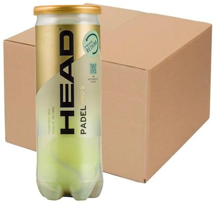 HEAD Unisex Jugend Pro S Box mit 24 Bällen Padel, gelb, M