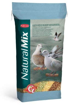 Padovan Naturalmix 25 kg Mangime Alimento Completo per Tortore e Quaglie Ornamentali