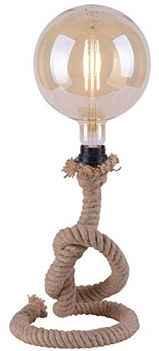 etc-shop Schreib Nacht Tisch Leuchte RETRO Seil Wohn Ess Zimmer Beistell Beleuchtung Vintage Design Lese Lampe