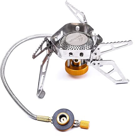 Fire-Maple FMS-125 Portable Camping Gas Stove | 3240W Mini Foldable Backpacking Cooking Burner with Piezo Ignition | Bushcraft Traveling Trekking Outdoors