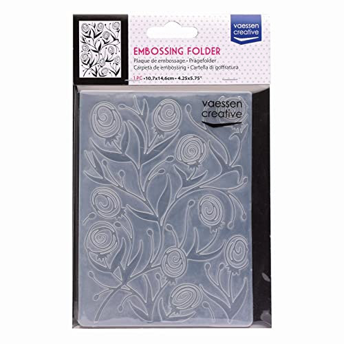 Vaessen Creative Prägeschablone Butterblume, 14.6 x 10.8 x 0.5 cm