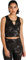 PUMA Damen Studio AOP Crop Top Black-Lack Stroke Print, XS