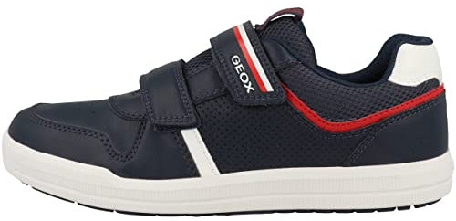 Geox J Arzach Boy, Zapatillas, Azul Marino Rojo, 26 EU