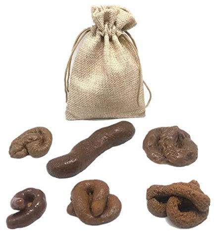 LICHENGTAI 6 Stücke Falsch Poop Scheishaufen Kacken Scherzartikel Fake Großer Kackhaufen Poop Spielzeug Gefälschte Lustiges Spielzeug, Kackwurst Prank Witz Spaß Spielzeug Trick