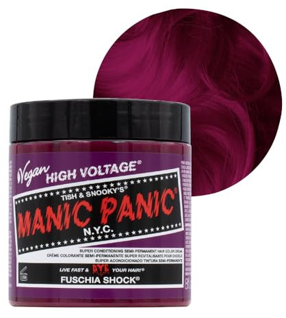 BIG POT Manic Panic 8oz High Voltage Classic Cream Formula Colour Hair Dye (Fuschia Shock)