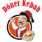 Indigos UG Döner Kebab Aufkleber 40x40 cm bunt - für Schaufensterscheibe - Bistro - Imbiss - Döner Aufkleber gedruckt