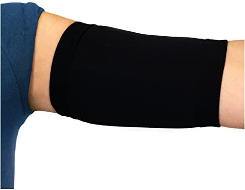 Linphelle PICC line Mikrofaser Coverpicc, vielseitige Armkatheter-Abdeckband aus atmungsaktivem Design-Gewebe, Arm Sleeve ideal für PICCs, Blutzuckermessgerät und Tattoo-Abdeckung, Schwarz, Größe 3