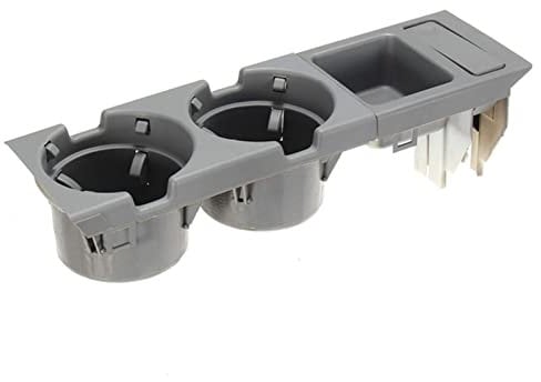 Haloppe Drink Cup Holder 1 Set Convenient Replacement compatible with E46 3 Series 318 320 325 330 1998-2006 Coffee Bottle Stand Coin Tray 51168217953 Grey