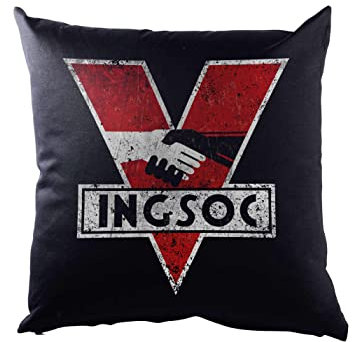 Urban Backwoods 1984 Logo Vintage INGSOC Kissen Dekokissen