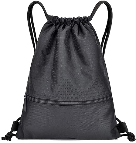 Lahviuu Sac à Cordon de Sport, Étanche Sac à Dos à Cordon Sac Tissu Sac Piscine Sac de Sport,pour Homme,Femme,plage, vacances scolaires, randonnée, voyage(40 * 47cm)