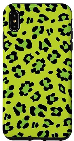 iPhone XS Max Green Leopard Cheetah Print Phone Case Cute Animal For Women Case