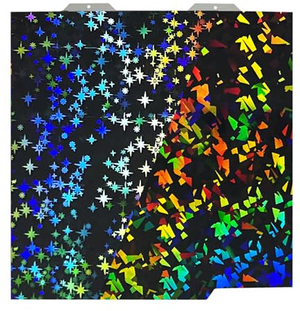 IdeaFormer Rainbow Confetti PEF+Galaxy PEY Spring Steel Plate 184x184mm für Bambulab A1 Mini, Doppelseitiges Glatte PEF PEY Druckplatte 3D Drucker Druckbett für Bambu Lab A1 Mini
