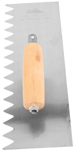 UKCOCO Betonkelle Aus Kohlenstoffstahl Mit Holzgriff Maurerkelle Für Maueraufbau Zementkelle Zum Streichen Von Wänden Handkelle Für Schwere Arbeiten Spachtelwerkzeug Für Öl Und